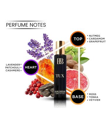 Berga"mot TUX Aquatic Pure Parfum| Grapefruit Leather & Amber |12+Hrs Long Lasting Perfume for Men| Higher Concentration than Eau De Parfum 30ML - Buy Online on GoSupps.com