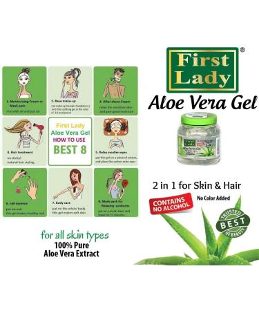 First Lady Aloe Vera Gel 500ml - Skin & Hair Care with Aloevera Extracts - Buy Online on GoSupps.com