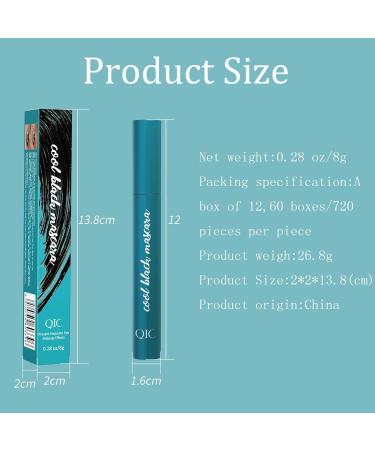 Mascara Volumizing and Lengthening Mascara Lash Extension Mascara Natural and False Lash Look in One Long Lasting for Definition Suitable for Sensitive Eyes (Black) - Buy Online on GoSupps.com