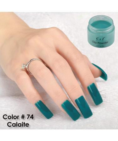 Dip Powder Color No # 74 Calaite Nail Gel Effect Blue Color System 1 oz 28 g - Buy Online on GoSupps.com