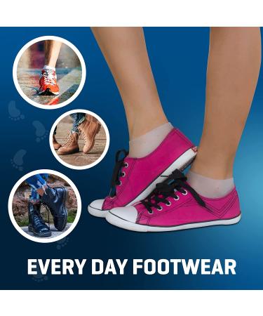 Silicone Heel Protectors - Fast Pain Relief for Plantar Fasciitis - 2 Pair Large Size Heel Cups - Breathable & Supportive for Men and Women - Buy Online on GoSupps.com