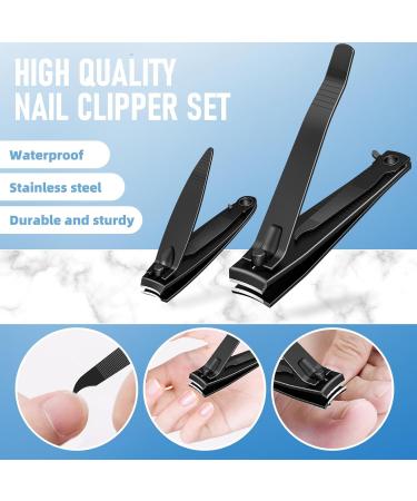 Premium Stainless Steel Nail Clipper Set - Effortless Fingernail & Toenail Cutter with File - Sharp & Durable - International Shipping Available - Buy Online on GoSupps.com
