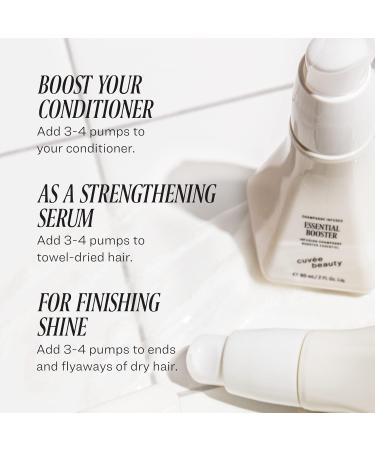 CUV E BEAUTY Essential Booster Serum - Champagne-Infused Hair Strengthener with Hyaluronic Acid & Ceramides - 2 fl oz - Color Safe - Buy Online on GoSupps.com