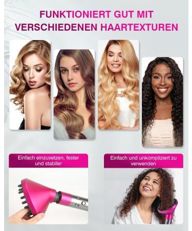 Portable Hair Diffuser Attachment for Dyson Airwrap HS05/HS03/HS01 2024 Model Fuchsia | International Shipping Available - Buy Online on GoSupps.com