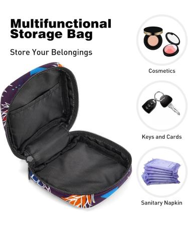 Portable Women's Bonds Still Pad Holder - Red Blue Orange Pineapple Triangle | Stylish Period Kit & Feminine Product Bag - Buy Online on GoSupps.com