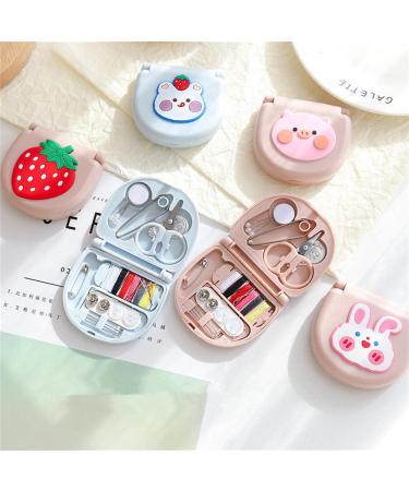 FKOG Mini Travel Sewing Kit - 2Pcs Portable Family Repair Supplies & Accessories | DIY Organizer (Strawberry Style) - Buy Online on GoSupps.com