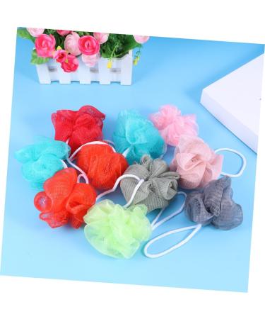 10pcs Bath Balls & Scrubbing Sponges - Body Wash Shower Scrubber for Adults & Kids | Soft Bath Towels & Rinsers - Buy Online on GoSupps.com