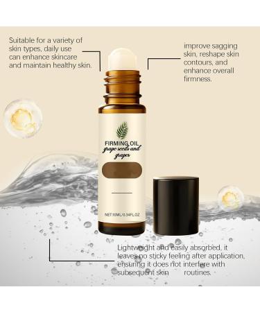  ZHJZGS Set of 6 bottles of firming grape seed oil to firm brighten and moisturize skin 10ml glass roll-on bottle for face and neck increases elasticity - Buy Online on GoSupps.com