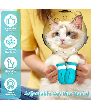 Abizarch Cat Muzzle for Grooming Breathable Bathing Cat Anti Bite Ear Muzzles Adjustable Cat Anti-Scratch Foot Cover for Bathing Shaving Pet Tools small for cat 5-10 pounds - Buy Online on GoSupps.com