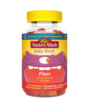 Nature Made Kids First Fiber Gummies 60 Count for Digestive Health