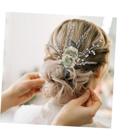 HAPINARY Bridal Headpiece Hair Clips Wedding Hair Accessories Tiara Hair Barrettes Gold Hair Accessories Hair Pin Bridal Hair Accessories for Wedding Bridesmaid Hair Accessories Cloth - Buy Online on GoSupps.com