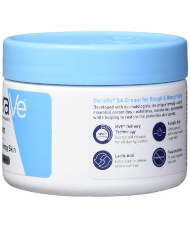 CeraVe SA Cream 12oz | Renewing Salicylic Acid Body Cream for Rough and Bumpy Skin - Buy Online on GoSupps.com
