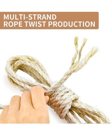 Sisal Cat Scratching Post Rope Replacement | Hemp DIY Repair | 4mm 164ft - Buy Online on GoSupps.com