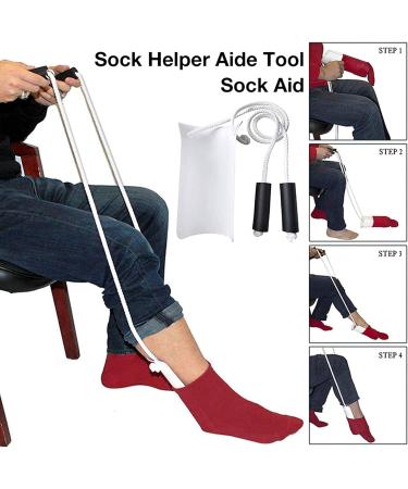 Easy Sock Helper for Seniors | Convenient Stocking Aid for Pregnant Women & Elders - Sock Pullers & Sliding Assistance - Buy Online on GoSupps.com