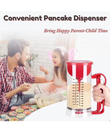  VINGVO Pancake dispenser pancake mixer 1200 ml pancake batter bottle filler filled waffle maker batter dispenser with squeeze handle for making waffles pancakes and cakes - Buy Online on GoSupps.com