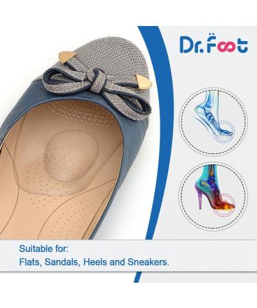 2 Pairs Dr. Foot Ball of Foot Cushions - Forefoot Support Pain Relief Gel Insoles - Buy Online on GoSupps.com