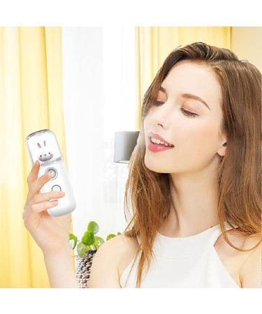 Face Mister - 30 ml Face Humidifier Handy Facial Sprayer | Moisturizing for Face Daily Makeup Skin Care Eyelash Extensions Uwariloy Rabbit White - Buy Online on GoSupps.com
