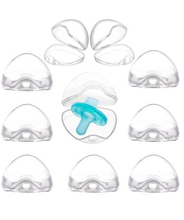 10 PCs pacifier box for baby transparent pacifier box pacifier box portable pacifier storage container pacifier box dustproof transparent dustproof box