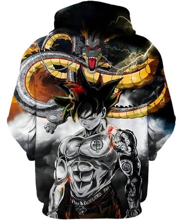 Aldult 3D Printed Black Hoodie - Unisex Pullover Sweatshirt XL - Buy Online on GoSupps.com