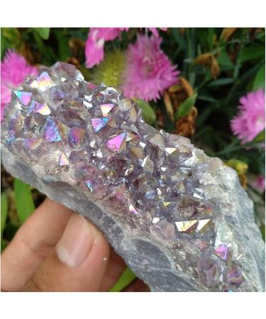 Amethyst Rough Stone 180g Gold Titanium Purple Rainbow Aura Amethyst Bismuth Crystal Cluster - Buy Online on GoSupps.com