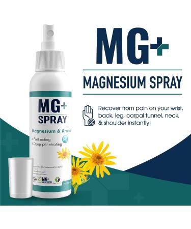 Mars Wellness MG+ Magnesium & Arnica Spray (4 oz) | Extra Strength Body Spray for Aches, Headaches & Cramps - Buy Online on GoSupps.com