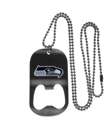Siskiyou Sports NFL Bottle Opener Tag Necklace Seattle Seahawks 51 cm