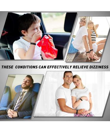 Tondiamo 6 Pack Acupressure Motion Sickness Bands - Relief for Headaches, Anxiety, Nausea, Seasickness, and Morning Sickness - Buy Online on GoSupps.com