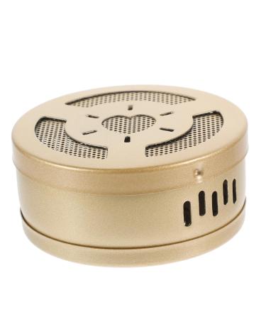 CliSpeed 1 piece of cardboard Moxibusion-Box Moxibusion Heat MoSCIBUSION BOX Portable Moxa Box Moxibusion With Back Pain Copper Moxa Brenner Beifu Box spiral moxa box pure copper 8.00x8.00x4.40cm golden