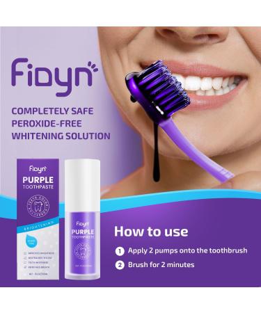 Purple Toothpaste for Teeth Whitening | Color Corrector & Stain Removal Gel - Buy Online on GoSupps.com