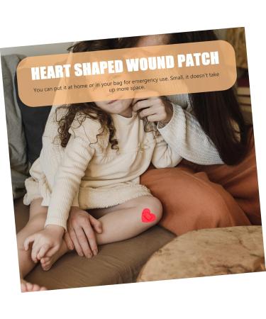 200 Pcs Heart Shaped Finger Bandages - Cute Waterproof Adhesive Dressings - Breathable Gauze Plasters for Kids - Buy Online on GoSupps.com