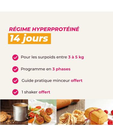 14-day high-protein diet with ready-to-eat products - Weight loss up to 5 kilos - 33 products 1 shaker 1 slimming guide with detailed program - Buy Online on GoSupps.com