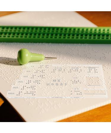 minkissy Acrylic Braille Card Braille Slate Bank Message Notification Braille Card Blinder Attention Card Accessory - Buy Online on GoSupps.com