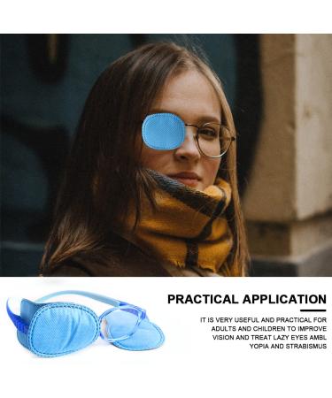 12PC Reusable Eye Flap Glasses for Amblyopia & Strabismus | Left & Right Eye Cover for Kids & Adults - Blue Medium - Buy Online on GoSupps.com