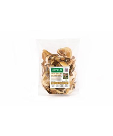 CHEFS & CO Premium Dried Porcini Mushrooms: Natural, Nutritious, Unique Flavor - Ideal for Gourmet Recipes, Balanced Diets and Allergen-Free Cooking 100g (100 g (Pack of 1))