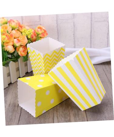 JECOMPRIS 144 Pcs Party Bag Popcorn Bags Party Birthday Gifts for Men Popcorn Container Popcorn Boxes Cardboard Mens Gift Men s Gift Paper Popcorn Snack Container Disposable Decorate Man mediumx3pcs Yellowx3pcs - Buy Online on GoSupps.com