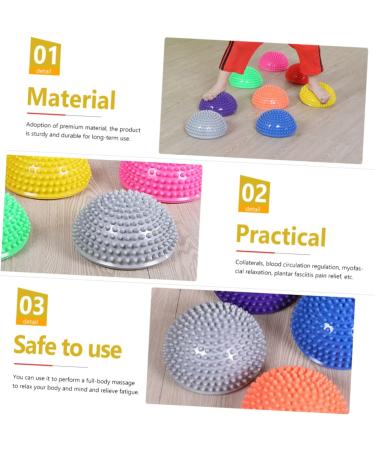 Minkissy Durian Ball - Spiky Massage Ball for Plantar Fasciitis Arm & Leg Relief | Office & Fitness Tool | 16x16x8cm Gray - Buy Online on GoSupps.com