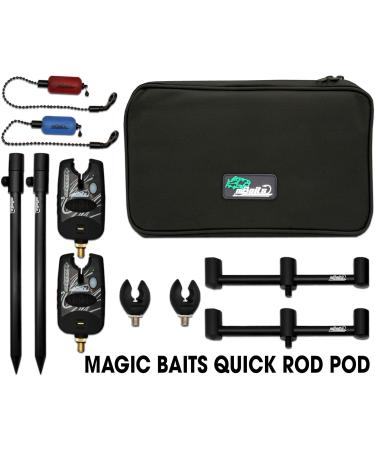 Buy Angel-Berger Magic Baits Black Quick Rod Pod with Bag | Premium Bite Indicator & Bobbin for International Shipping - Buy Online on GoSupps.com