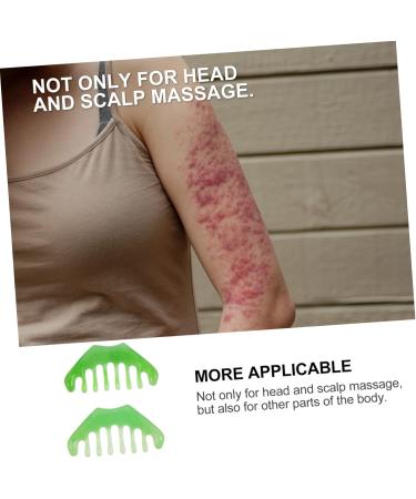 Beavorty 6 STK Massage Comb - Eight Teeth Circulation Scraping Tool for Full Body & Hair Gua Sha Massage - Multifunctional Massage Device - Buy Online on GoSupps.com