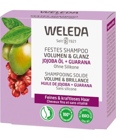 WELEDA - Solid Shampoo Volume & Shine - Gives volume - Preserves natural shine - NATRUE - 50g - Buy Online on GoSupps.com