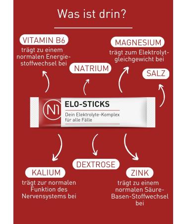 Buy N1 ELO Sticks - 20 Citrus Electrolyte Packs | Delicious Hydration with Salts Sugar & Vitamins - International Shipping - Buy Online on GoSupps.com
