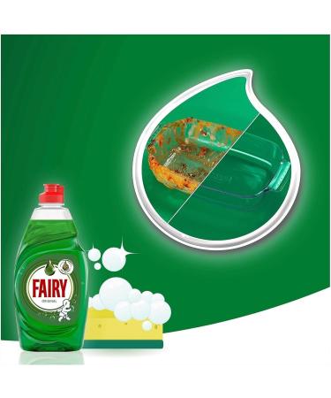 Fairy Original Washing Up Liquid Green 320ml - Long-Lasting Grease-Cutting Dish Soap for Sparkling Clean Dishes (2) - Buy Online on GoSupps.com