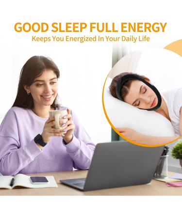 Veralabs Adjustable Airflow Jaw Strap - Breathable Chin Strap for Better Sleep | 2PCS (Black - Buy Online on GoSupps.com