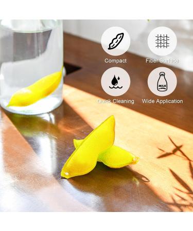 3PCS Beans Shaped Bottle Cleaning Sponge Reusable Bottle Cleaning Beans All-Around Magic Cleaning Beans for Small Mouth Water Bottles Baby Bottles Yellow - Buy Online on GoSupps.com