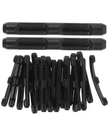 10 Pairs Glasses Fixed Ear Support Glasses Grips Anti Slip Eyeglass Ear Grips Eyeglass Holder Glasses Ear Grips Eyeglass Accessories Eyeglasses Nose Pads Eyeglass Pads Black 5.7X0.7CM