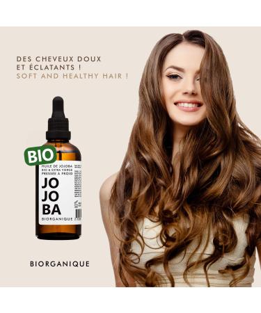 Organic Jojoba Oil for Skin & Hair - 100% Pure & Natural Cold Pressed - 50ml Amber Glass Bottle - Shop Internationally - Buy Online on GoSupps.com