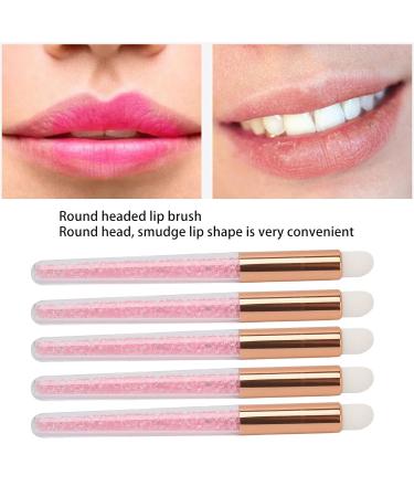 Buy Glitter Crystal Lip Brush - Round Head Portable Fiber Wool Makeup & Lash Brush International Shipping - Buy Online on GoSupps.com
