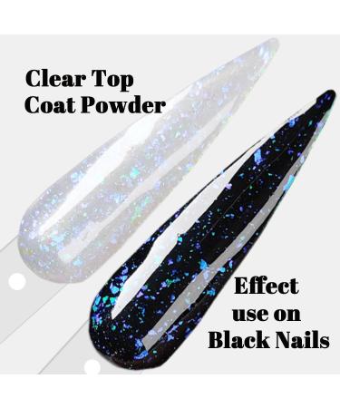 Sparkle Holographic Clear Glitter Nail Dip Powder Starter Kit - 6 Colors Opal Foils Easy for Beginners - Perfect Top Coat for Black Nail Art | SG062 - Buy Online on GoSupps.com