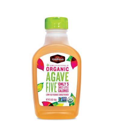 MADHAVA Organic AgaveFIVE, 16 oz. Bottle (Pack of 1)