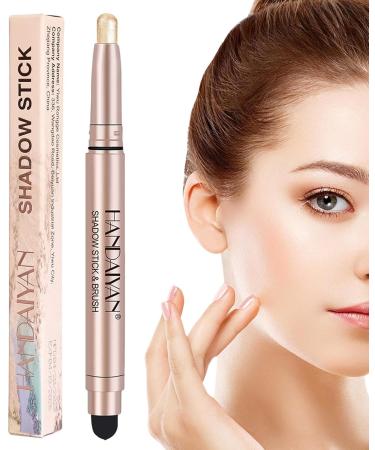 Eyeshadow Stick Pencil Waterproof Glitter Eyeshadow Pencil Highlighter Stick for Women Eye Brightener Highlighter Eyeliner Crayon Make up for Vacation Dating Shopping 02 - Buy Online on GoSupps.com