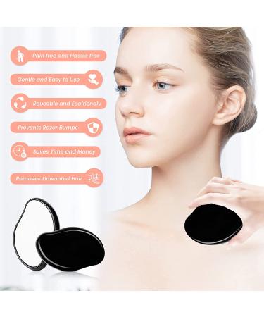 Crystal Hair Eraser - Reusable Painless Hair Removal Tool for Men and Women - Exfoliation Magic for Back, Arms, and Legs - Black - Buy Online on GoSupps.com